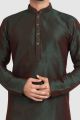 2 Toned Green Art Silk Kurta Pajama (NMK-5935)