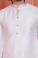 Baby Pink Jaquard Silk Brocade Kurta Pajama (NMK-8163)