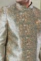 Beige Art Silk Indo Western (NMK-8424)