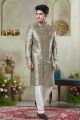 Beige Art Silk Indo Western (NMK-8424)