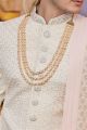 Beige Art Silk Sherwani (NMK-8193)