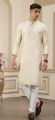 Beige Banarasi Art Silk Kurta Pajama (NMK-8387)