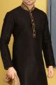 Black Art Banarasi Silk Designer Kurtas (NMK-3683)