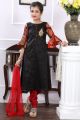 Black Art Silk Girls Salwar Suit (NFG-181)