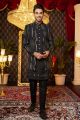 Black Art Silk Indo Western (NMK-8259)