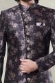 Black Art Silk Indo Western (NMK-8428)
