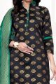 Black Banarasi Silk Salwar Suit (NWS-6376)