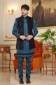 Blue Art Silk Indo Western for Men (NMK-8274)