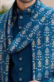 Blue Art Silk Indo Western (NMK-8197)