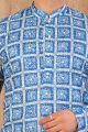 Blue Cotton Kurta Pajama (NMK-8520)