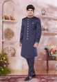 Blue Imported Sherwani (NMK-8312)