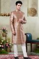 Brown Art Silk Indo Western (NMK-8433)