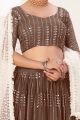 Caramel Georgette Lehenga Choli (NWG-1227)