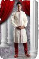Cream Art Dupion Kurta Pajama (NMK-1335)