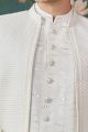 Cream Art Silk Indo Western for Men (NMK-8241)