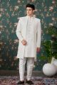 Cream Art Silk Indo Western for Men (NMK-8241)