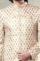 Cream Art Silk Indo Western (NMK-8429)
