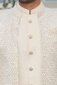 Cream Art Silk Jodhpuri (NMK-8217)