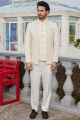 Cream Art Silk Jodhpuri (NMK-8217)