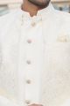 Cream Art Silk Mens Jodhpuri (NMK-8219)