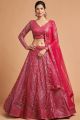 Dark Pink Soft Net Lehenga Choli (NWG-1067)