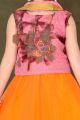 Dusty Pink Net Kids Lehenga Choli (NFG-057)