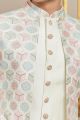 Embroidered Cream Art Silk Indo Western (NMK-8266)