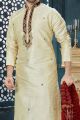 Gold Art Dupion Mens Kurta Pajama (NMK-3821)