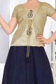 Gold Net, Art Silk Girls Lehenga Choli (NFG-149)