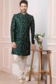 Green Art Banarasi Silk Indo Western (NMK-5963)