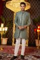Green Art Silk Indo Western (NMK-8263)