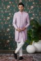 Light Purple Art Silk Indo Western (NMK-8245)