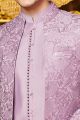 Light Purple Art Silk Indo Western (NMK-8253)