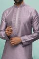 Light Purple Art Silk Kurta Pajama (NMK-6412)