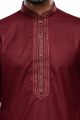 Maroon Art Silk Kurta Pajama (NMK-7494)