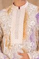 Multicoloured Art Silk Kurta Pajama (NMK-8518)