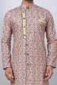 Multicoloured Chicken Digital Print Mens Indo Western (NMK-6934)