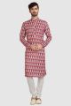 Multicoloured Cotton Printed Mens Kurta (NMK-5723)