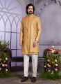 Mustard Art Silk 2 Pcs Jacket Set (NMK-8320)
