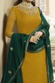 Mustard Satin Georgette Salwar Suit (NWS-6994)