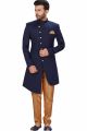 Navy Blue Imported Indo Western (NMK-4969)