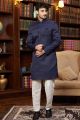 Navy Blue Imported Mens Indo Western (NMK-8296)