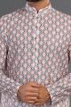 Off White Cotton Casual Kurta Pajama (NMK-8128)
