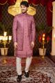 Onion Pink Art Silk Indo Western for Men (NMK-8261)