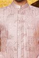 Onion Pink Art Silk Indo Western (NMK-8251)
