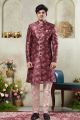 Onion Pink Art Silk Indo Western (NMK-8426)