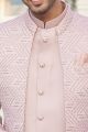 Onion Pink Art Silk Jodhpuri (NMK-8218)