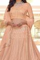 Peach Georgette Lehenga Choli (NWG-785)