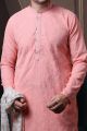 Peach Silk Kurta Pyjama (NMK-6045)