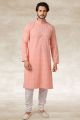 Pink Cotton Kurta Pajama (NMK-5653)